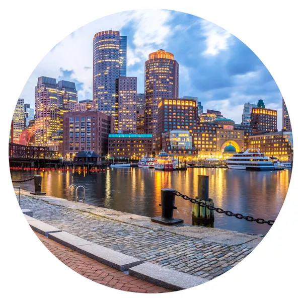 Boston waterfront skyline