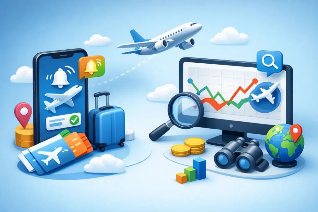 Flight Deal Alerts vs Price Trackers