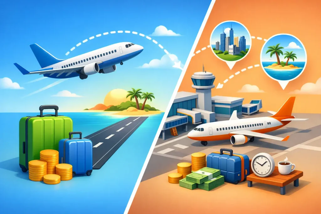 Direct Flight Versus Layover Savings Explained