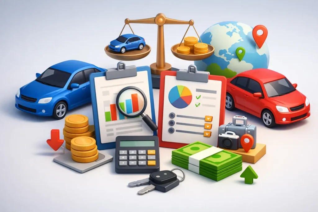 How to Compare Car Rental Fees and Pay Less